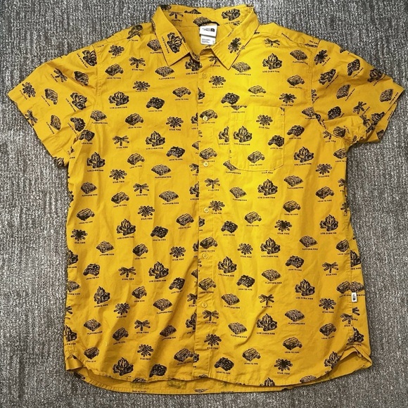 The North Face Other - The North Face Men’s Baytrail Pattern Yellow Graphic Men's Shirt